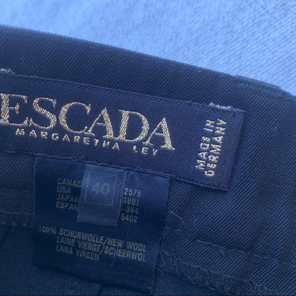 vtg Escada Margaretha ley wool pants - Picture 5 of 8